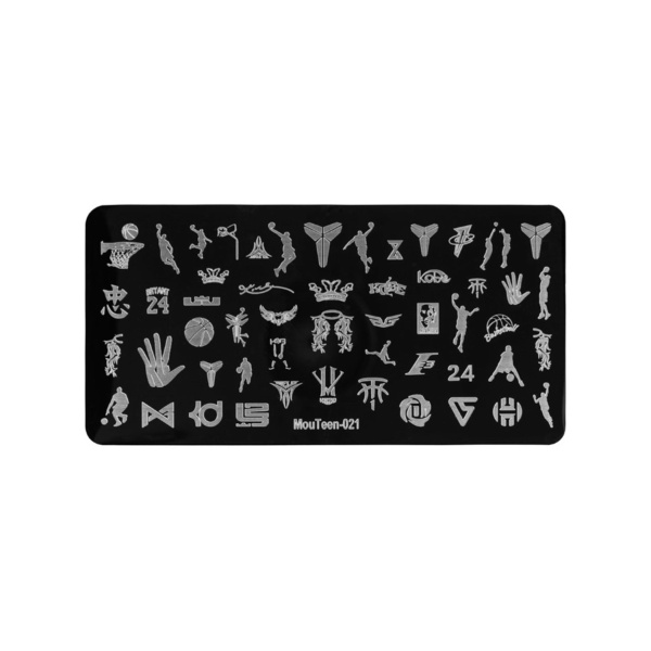 Irisk Professional Трафарет для стемпинга металлический MouTeen, 6 x 12 см, №178 021^ купить