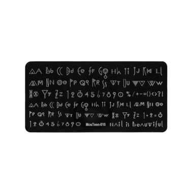 Irisk Professional Трафарет для стемпинга металлический MouTeen, 6 x 12 см, №182 016 купить