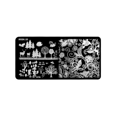 Irisk Professional Трафарет для стемпинга металлический, 6 x 12 см, №035 купить