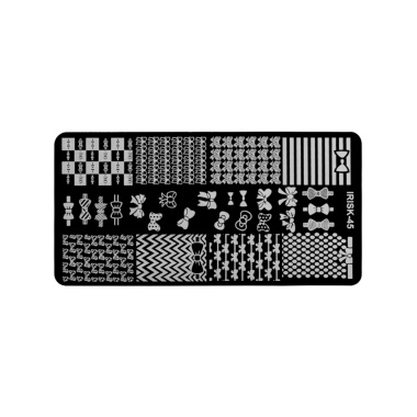 Irisk Professional Трафарет для стемпинга металлический, 6 x 12 см, №045 купить