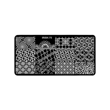 Irisk Professional Трафарет для стемпинга металлический, 6 x 12 см, №075 купить