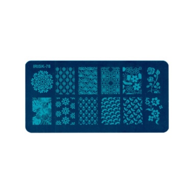 Irisk Professional Трафарет для стемпинга металлический, 6 x 12 см, №078 купить