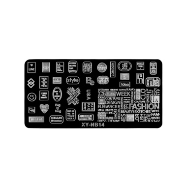 Irisk Professional Трафарет для стемпинга металлический, 6 x 12 см, №151 XY-NB14^ купить
