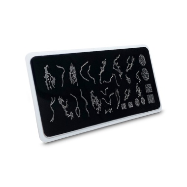 Aeropuffing Пластина для стемпинга Stamping Plate, A-01 мрамор купить