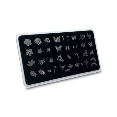 Aeropuffing Пластина для стемпинга Stamping Plate, A-02 флора и фауна купить