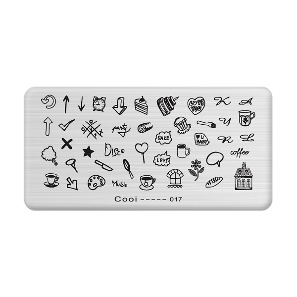 Aeropuffing Пластина для стемпинга Stamping Plate, A-10 завтрак купить