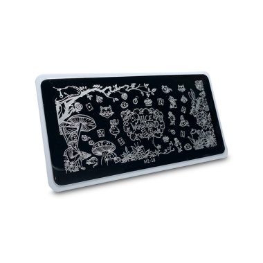 Aeropuffing Пластина для стемпинга Stamping Plate, M1-18 Алиса в стране чудес купить