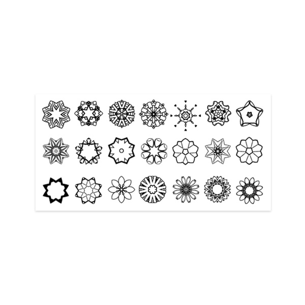 Aeropuffing Пластина для стемпинга Stamping Plate, Q-11 калейдоскоп купить