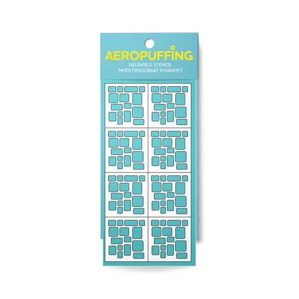 Aeropuffing Многоразовый трафарет, №13 суперэллипсы купить