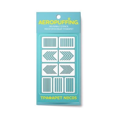 Aeropuffing Многоразовый трафарет, №C05 линии купить