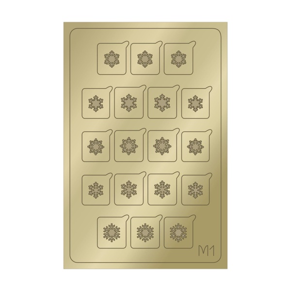 Aeropuffing Металлизированные наклейки Metallic Stickers, №M01 Gold купить