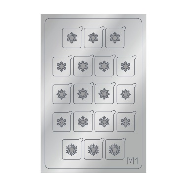 Aeropuffing Металлизированные наклейки Metallic Stickers, №M01 Silver купить