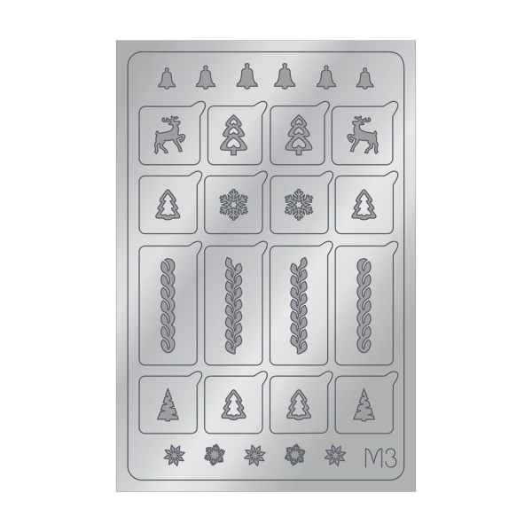 Aeropuffing Металлизированные наклейки Metallic Stickers, №M03 Silver купить