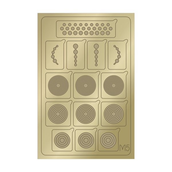 Aeropuffing Металлизированные наклейки Metallic Stickers, №M05 Gold купить