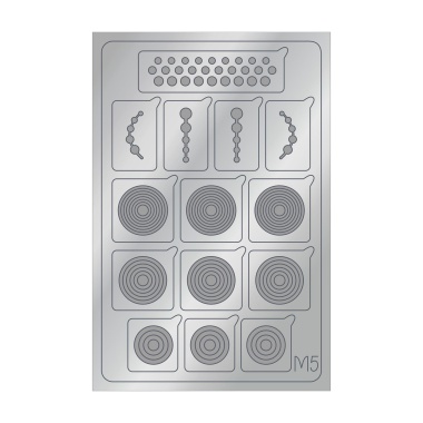 Aeropuffing Металлизированные наклейки Metallic Stickers, №M05 Silver купить