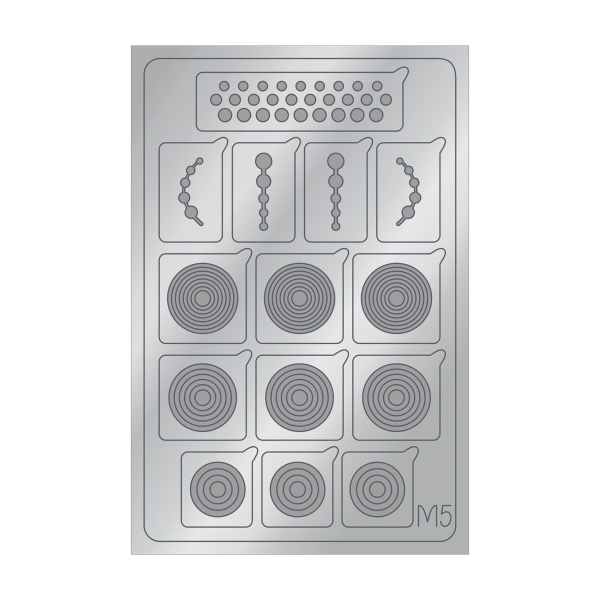 Aeropuffing Металлизированные наклейки Metallic Stickers, №M05 Silver купить