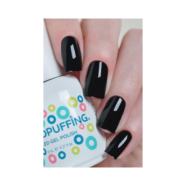 Aeropuffing Гель-лак Led Gel Polish, №002 классическая черная эмаль, 8 мл купить