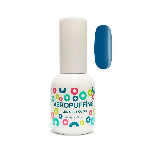 Aeropuffing Гель-лак Led Gel Polish, №025 синяя эмаль с шиммером, 8 мл купить