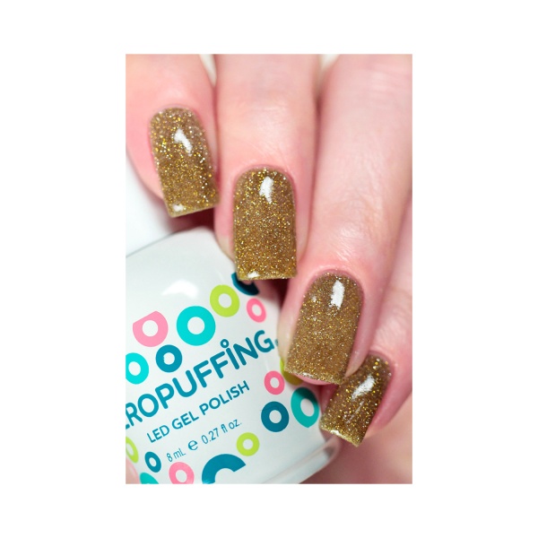 Aeropuffing Гель-лак светоотражающий Led Gel Polish, №044 золотой, 8 мл купить