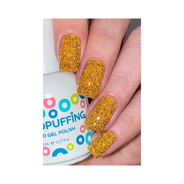 Aeropuffing Гель-лак светоотражающий Led Gel Polish, №044 золотой, 8 мл купить