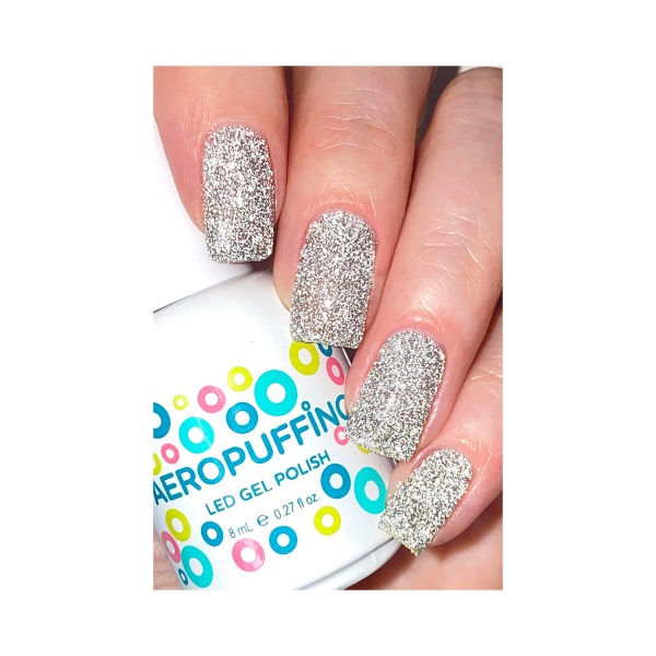 Aeropuffing Гель-лак светоотражающий Led Gel Polish, №053 серебристый, 8 мл купить