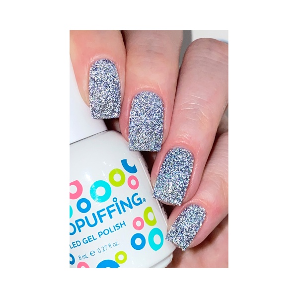 Aeropuffing Гель-лак светоотражающий Led Gel Polish, №058 серо-синий, 8 мл купить
