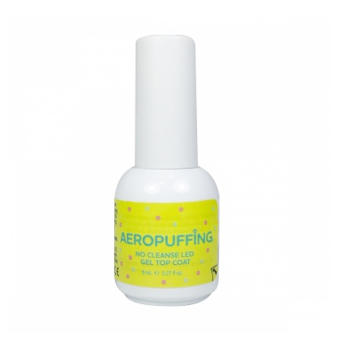 Aeropuffing Верхнее покрытие без липкого слоя No Cleanse LED Gel Top Coat, 8 мл купить