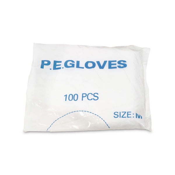 Harizma Перчатки одноразовые P.E.Gloves, 100 шт купить