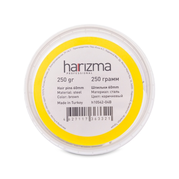 Harizma Шпильки прямые, 60 мм, коричневые, 250 гр купить