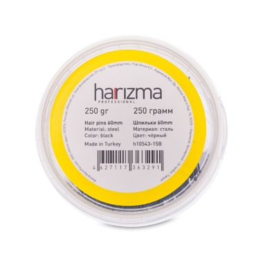 Harizma Шпильки волна, 60 мм, черные, 250 гр купить