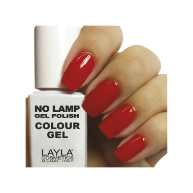 Layla Cosmetics Гель для ногтей цветной No Lamp Gel Polish, Live Red купить