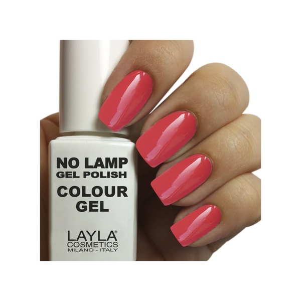 Layla Cosmetics Гель для ногтей цветной No Lamp Gel Polish, Rich Coral купить