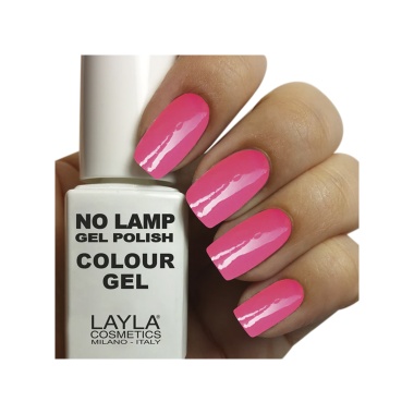 Layla Cosmetics Гель для ногтей цветной No Lamp Gel Polish, Fluo Pink купить