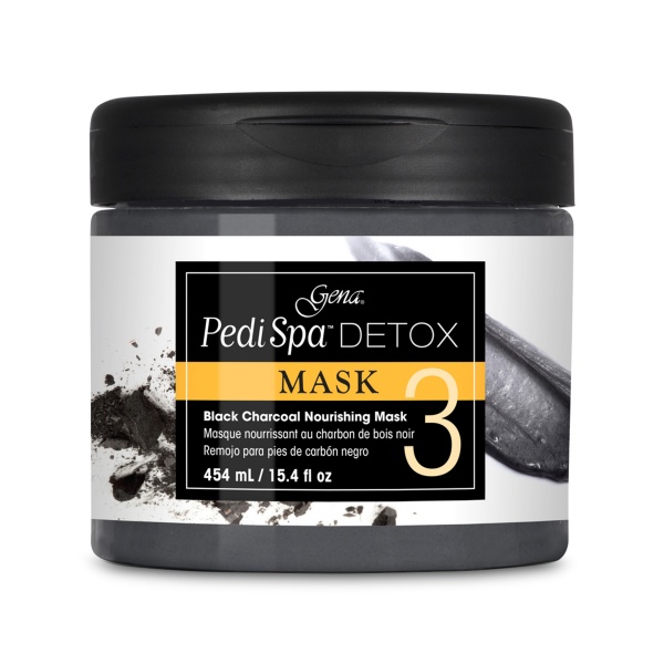 Gena Детокс-маска для педикюра с древесным углем Pedi Spa Detox Charcoal Mask, 454 мл купить