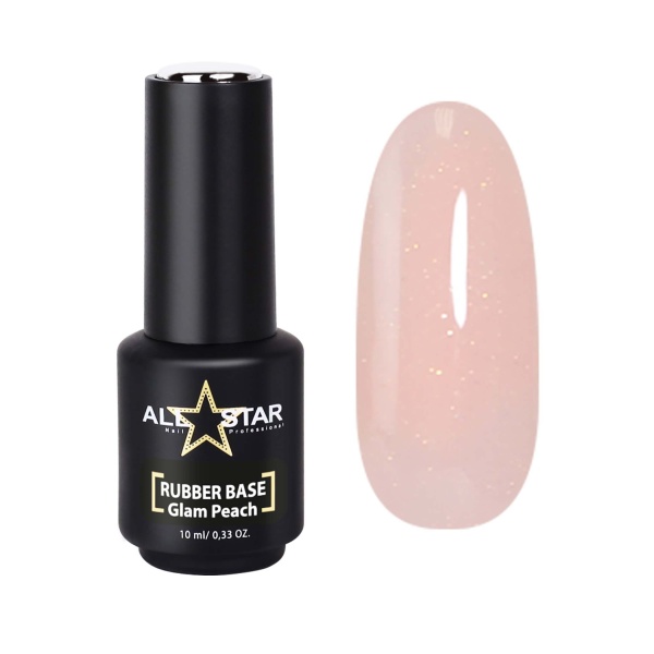 All Star Базовое покрытие, Glam Peach, розово-персиковый с золотым шиммером, 10 мл купить