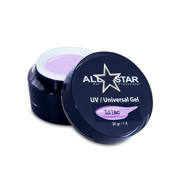 All Star Гель скульптурный UV-Universal Gel, Lilac, 30 гр купить