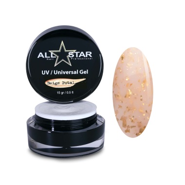 All Star Гель скульптурный UV-Universal Gel Potal, бежевый Beige, 15 гр купить