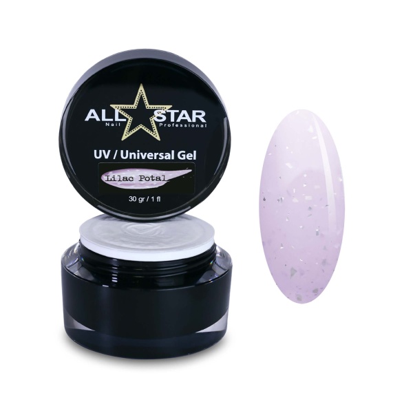 All Star Гель скульптурный UV-Universal Gel Potal, Lilac, 30 гр купить