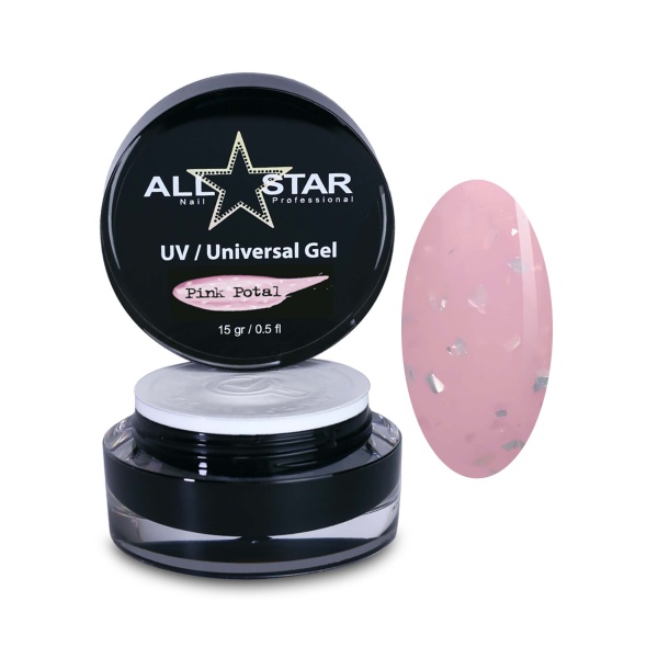 All Star Гель скульптурный UV-Universal Gel Potal, Pink, 15 гр купить