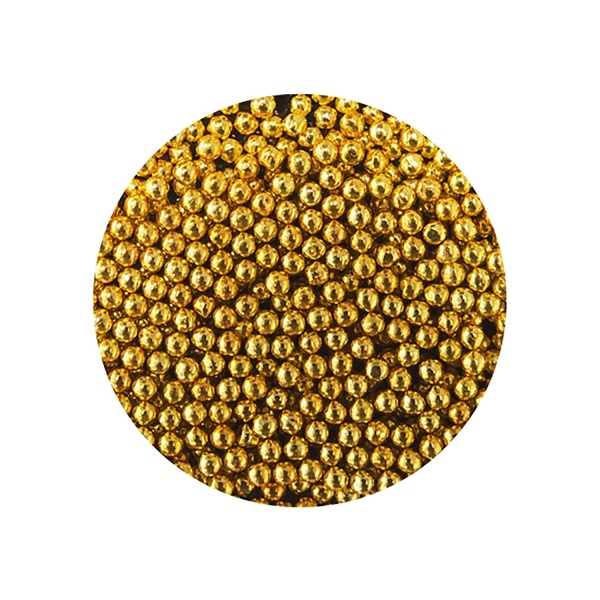 Irisk Professional Бисер металлический в пакете, 01 золото, диаметр 1.0, 2 гр купить