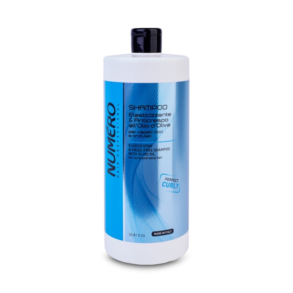 Brelil Professional Шампунь с оливковым маслом для вьющихся и волнистых волос Numero Elacticizing & Frizz-free Shampoo, 1000 мл купить