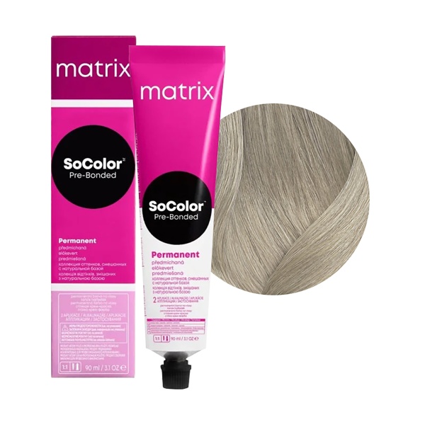 Маtrix Крем-краска для волос SоCоlоr Рrе-Воndеd, 10АV очень-очень светлый блондин, 90 мл купить