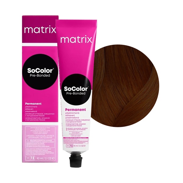 Маtrix Крем-краска для волос SоCоlоr Рrе-Воndеd, 4NW натуральный теплый шатен, 90 мл купить