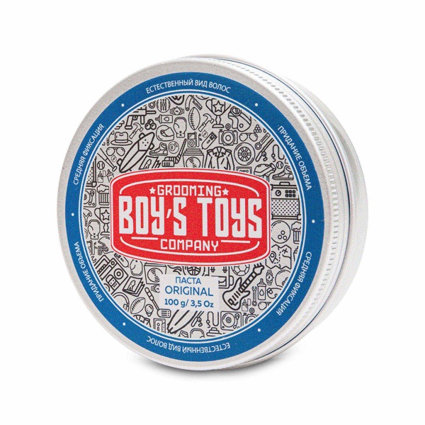 Boy's Toys Паста для укладки волос средней фиксации с низким уровнем блеска Original, 100 мл купить