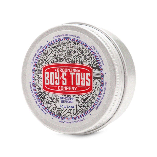Boy's Toys Бриолин для укладки волос сверх сильной фиксации со средним уровнем блеска Deluxe, 40 мл купить