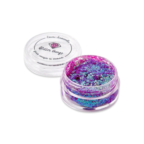 Glitter Things Гель-блестки для лица, тела, волос, Фиолетовые грезы, 5 мл купить