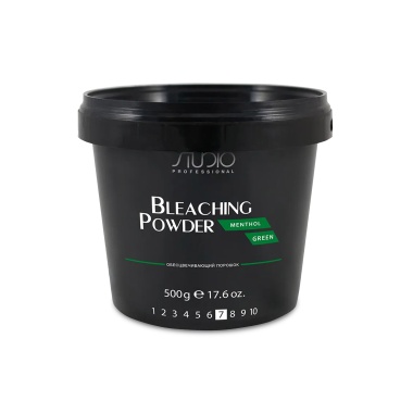 Studio Professional Пудра осветляющая ментол Bleaching Powder Menthol Green, 500 гр купить