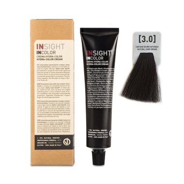 Insight Professional Перманентный краситель Incolor, 3.0 темный коричневый натуральный Natural Dark Brown, 100 мл купить