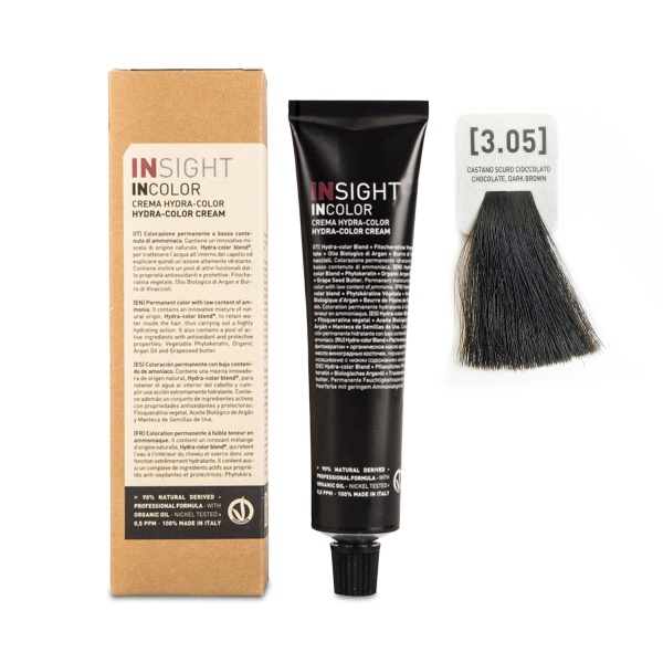 Insight Professional Перманентный краситель Incolor, 3.05 шоколадный темно-коричневый Chocolate Dark Brown, 100 мл купить