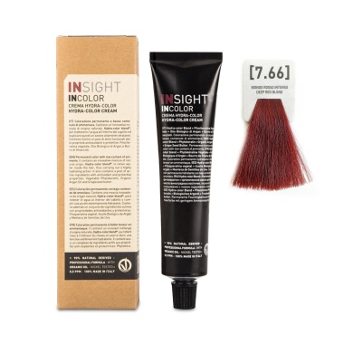 Insight Professional Перманентный краситель Incolor, 7.66 красный интенсивный блондин Deep Red Blond, 100 мл купить